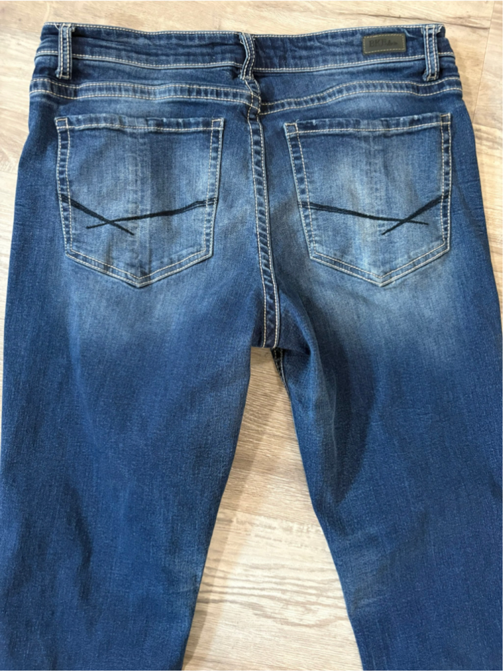 BKE Payton Bootcut Jeans Women's 31x31.5 Universal Fit Mid Rise Blue Stretch - Picture 4 of 9